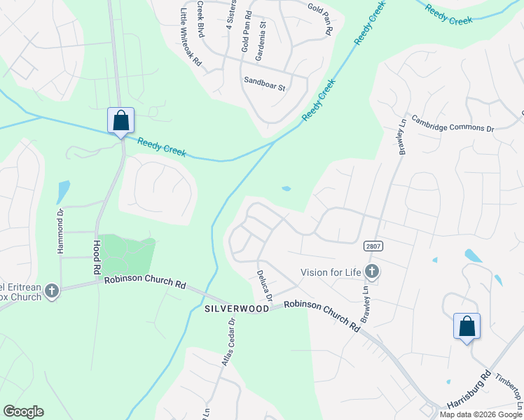 map of restaurants, bars, coffee shops, grocery stores, and more near in Charlotte