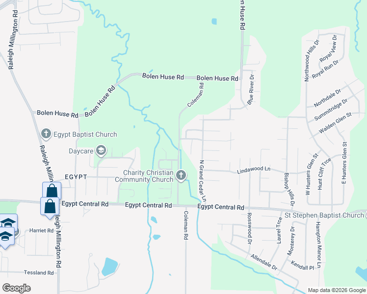 map of restaurants, bars, coffee shops, grocery stores, and more near 4441 Longtree Cove in Memphis