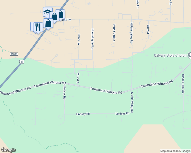 map of restaurants, bars, coffee shops, grocery stores, and more near 5610 Lene Lane in Flagstaff