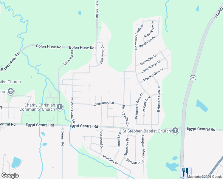 map of restaurants, bars, coffee shops, grocery stores, and more near 4482 Cleopatra Drive in Memphis