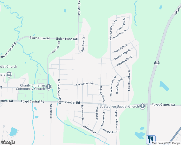map of restaurants, bars, coffee shops, grocery stores, and more near 4482 Cleopatra Drive in Memphis