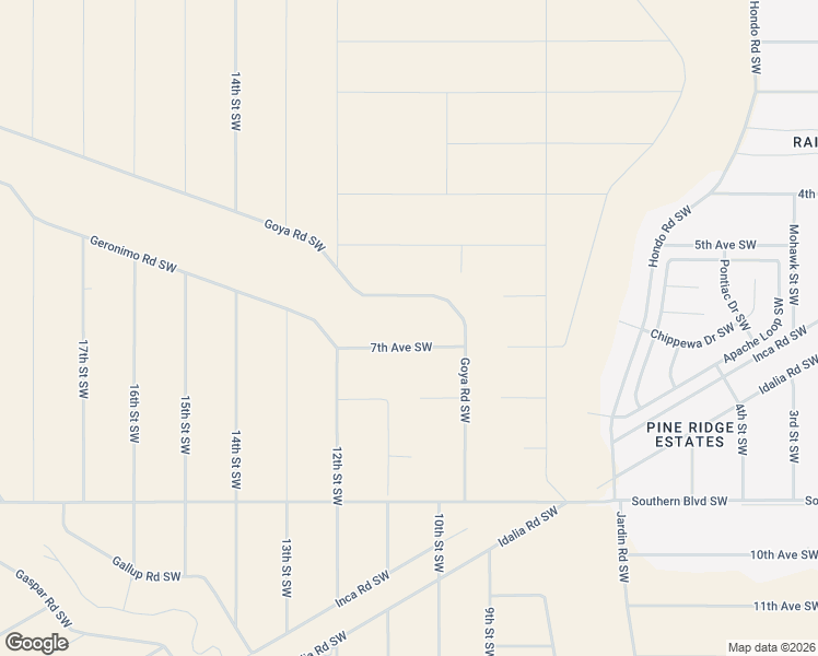 map of restaurants, bars, coffee shops, grocery stores, and more near 1025 7th Avenue Southwest in Rio Rancho