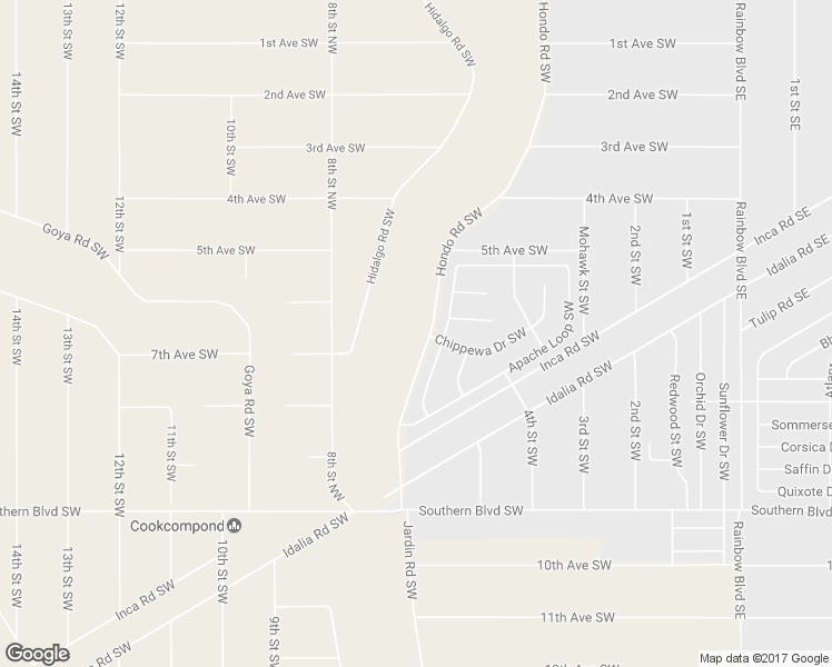 map of restaurants, bars, coffee shops, grocery stores, and more near 425 Hondo Road Southwest in Rio Rancho