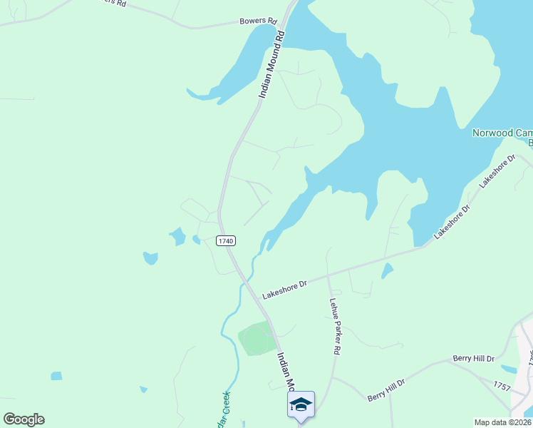 map of restaurants, bars, coffee shops, grocery stores, and more near 45624 Angie Lane in Norwood