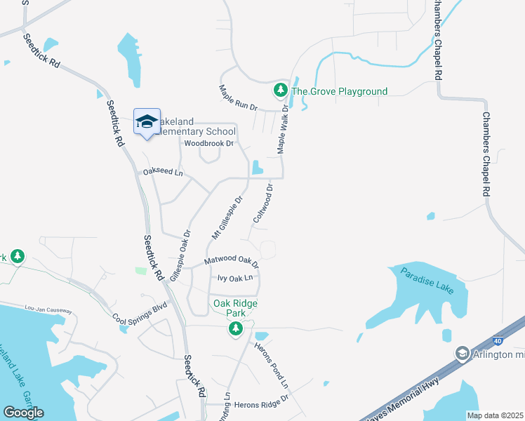 map of restaurants, bars, coffee shops, grocery stores, and more near 4459 Coltwood Drive in Lakeland