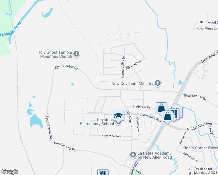 map of restaurants, bars, coffee shops, grocery stores, and more near 3262 Sherrycrest Drive in Memphis