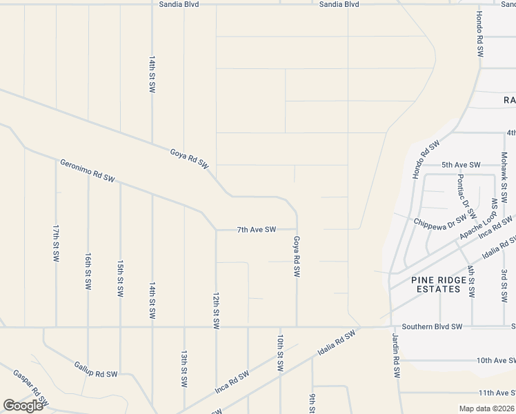 map of restaurants, bars, coffee shops, grocery stores, and more near 1025 7th Avenue Southwest in Rio Rancho