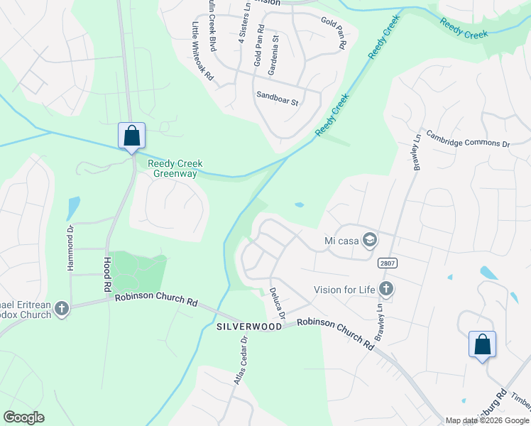 map of restaurants, bars, coffee shops, grocery stores, and more near 9431 Bradstreet Commons Way in Charlotte