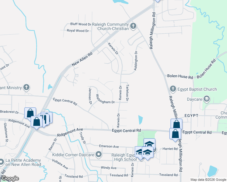 map of restaurants, bars, coffee shops, grocery stores, and more near 3839 Selden Cove in Memphis