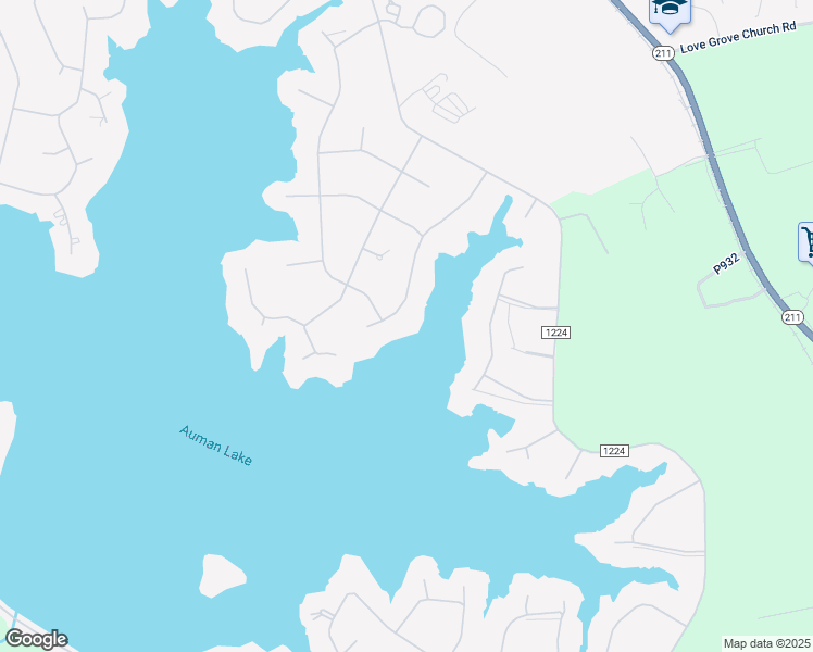 map of restaurants, bars, coffee shops, grocery stores, and more near 141 Vanore Road in Seven Lakes