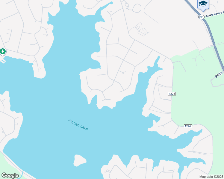 map of restaurants, bars, coffee shops, grocery stores, and more near 131 Fawnwood Drive in Seven Lakes