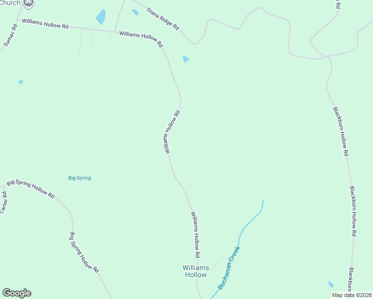 map of restaurants, bars, coffee shops, grocery stores, and more near 1203 Williams Hollow Road in Pulaski