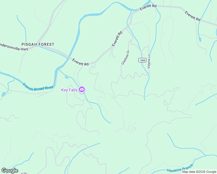 map of restaurants, bars, coffee shops, grocery stores, and more near 531 Reserve Road in Pisgah Forest