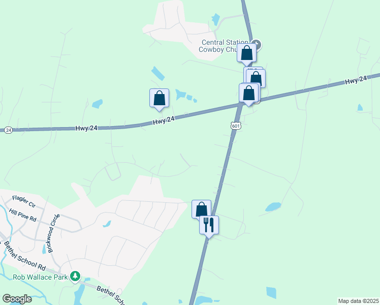 map of restaurants, bars, coffee shops, grocery stores, and more near 4111 Pelham Lane in Midland