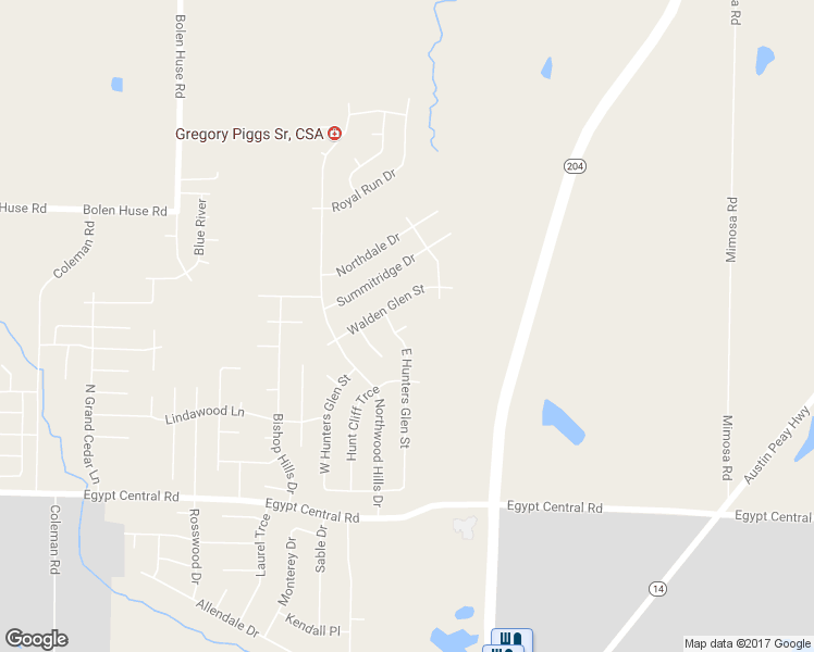map of restaurants, bars, coffee shops, grocery stores, and more near 4306 Huntridge Cove in Memphis