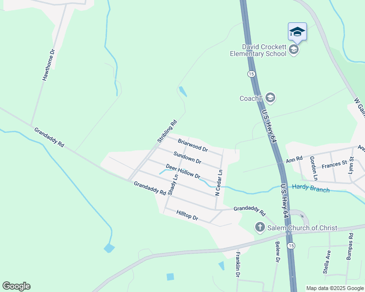map of restaurants, bars, coffee shops, grocery stores, and more near 1701 Briarwood Drive in Lawrenceburg