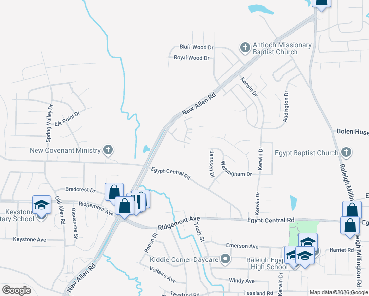 map of restaurants, bars, coffee shops, grocery stores, and more near 3670 Sawmill Drive in Memphis