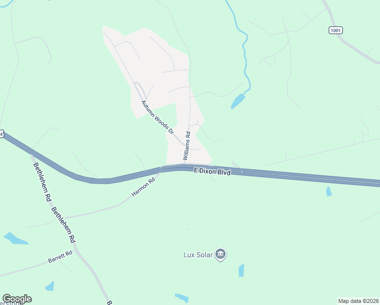 map of restaurants, bars, coffee shops, grocery stores, and more near 104 Williams Road in Kings Mountain