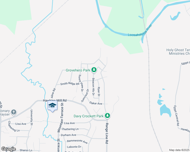 map of restaurants, bars, coffee shops, grocery stores, and more near 4494 Beacon Hill Cove in Memphis