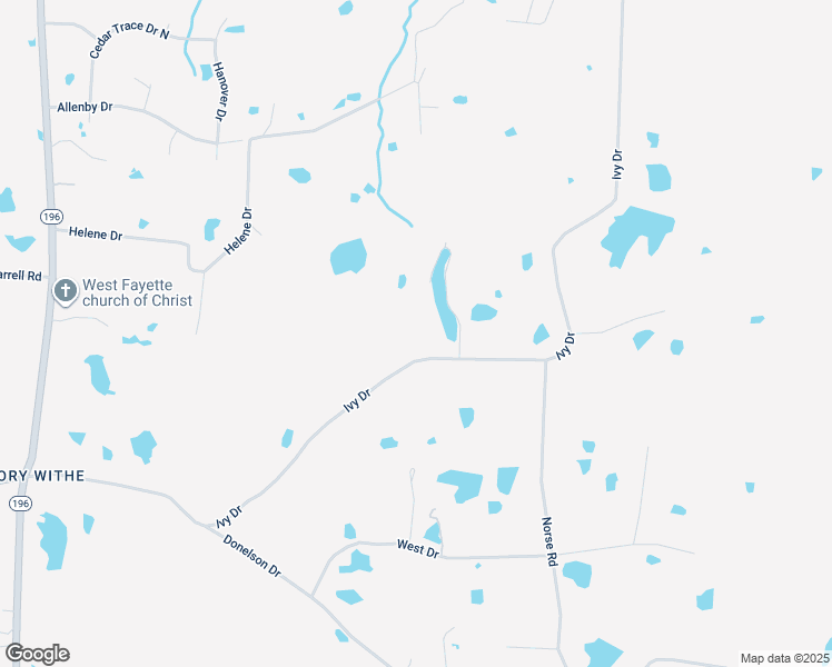 map of restaurants, bars, coffee shops, grocery stores, and more near 3290 Ivy Drive in Fayette County