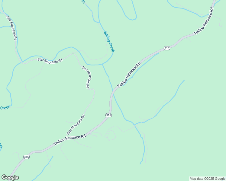 map of restaurants, bars, coffee shops, grocery stores, and more near 2366 Tellico Reliance Road in Reliance