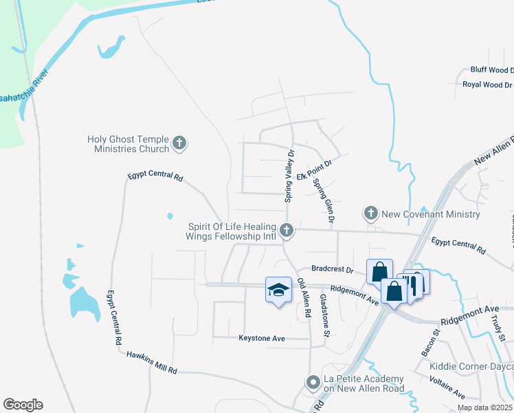 map of restaurants, bars, coffee shops, grocery stores, and more near 3262 Sweet Springs Drive in Memphis
