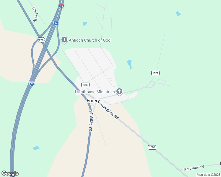 map of restaurants, bars, coffee shops, grocery stores, and more near 160 Sparrow Drive in Jackson Springs