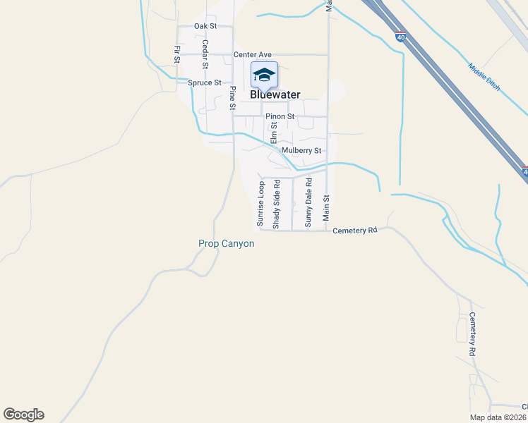 map of restaurants, bars, coffee shops, grocery stores, and more near 36 Sunrise Loop in Bluewater