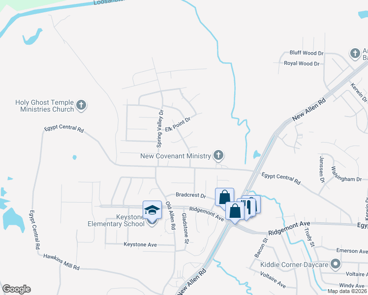 map of restaurants, bars, coffee shops, grocery stores, and more near 4505 Spring Glen Drive in Memphis