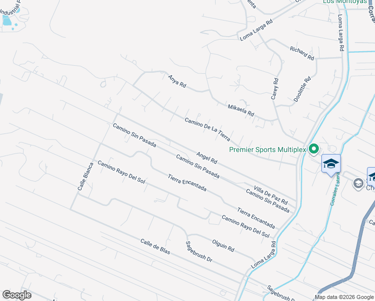map of restaurants, bars, coffee shops, grocery stores, and more near 493 Angel Road in Corrales