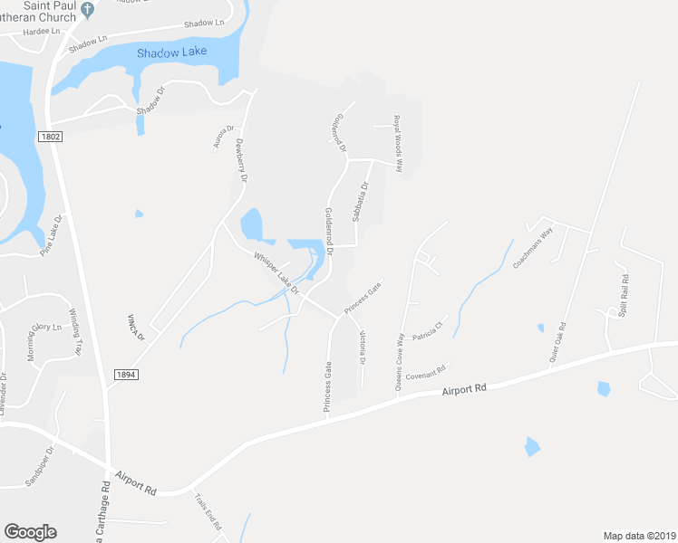 map of restaurants, bars, coffee shops, grocery stores, and more near 10 Goldenrod Drive in Whispering Pines