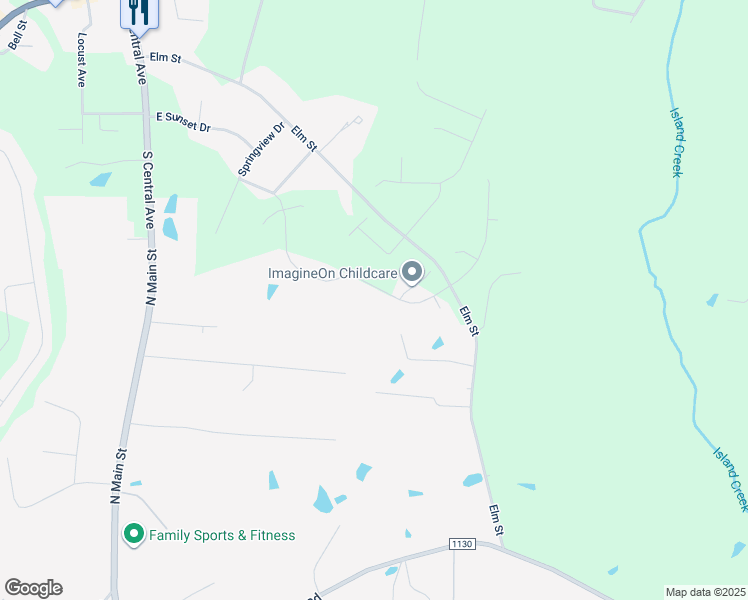 map of restaurants, bars, coffee shops, grocery stores, and more near Elm Street in Stanfield