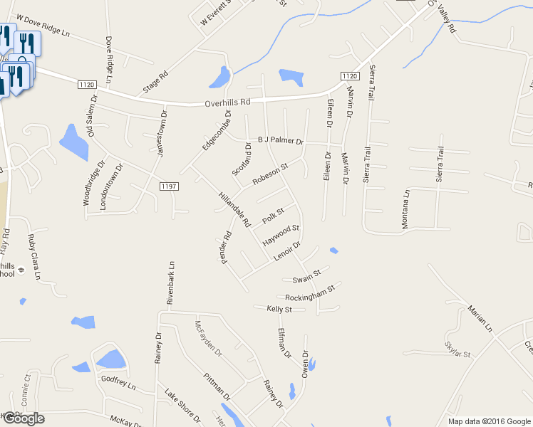map of restaurants, bars, coffee shops, grocery stores, and more near 67 Polk Street in Spring Lake