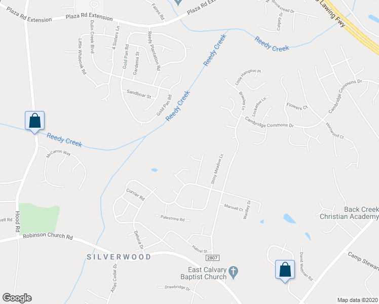 map of restaurants, bars, coffee shops, grocery stores, and more near 11109 Nolet Court in Charlotte