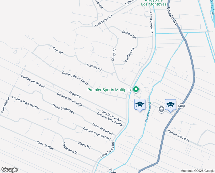 map of restaurants, bars, coffee shops, grocery stores, and more near 252 Camino De La Tierra in Corrales