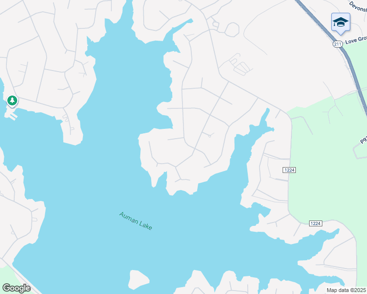 map of restaurants, bars, coffee shops, grocery stores, and more near 150 Otter Drive in Seven Lakes