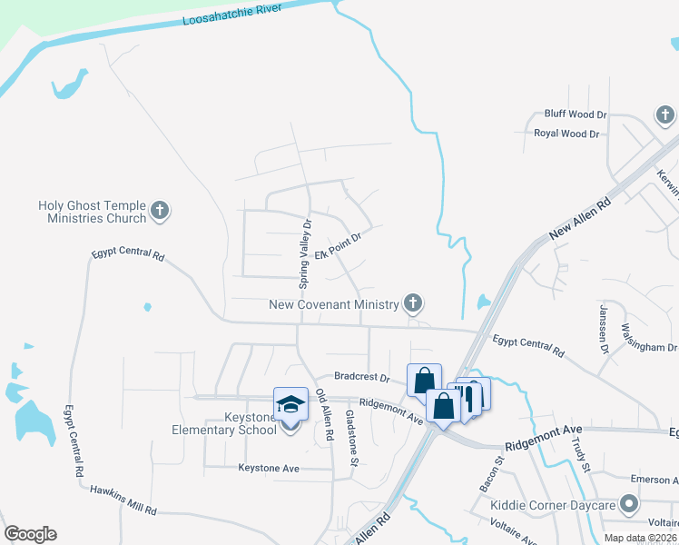 map of restaurants, bars, coffee shops, grocery stores, and more near 4538 Spring Glen Drive in Memphis