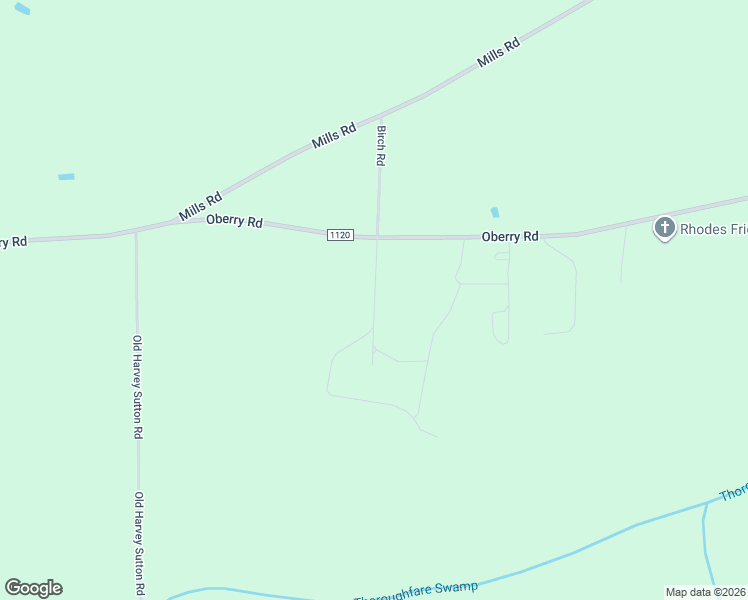 map of restaurants, bars, coffee shops, grocery stores, and more near East Grady Road in Wayne County