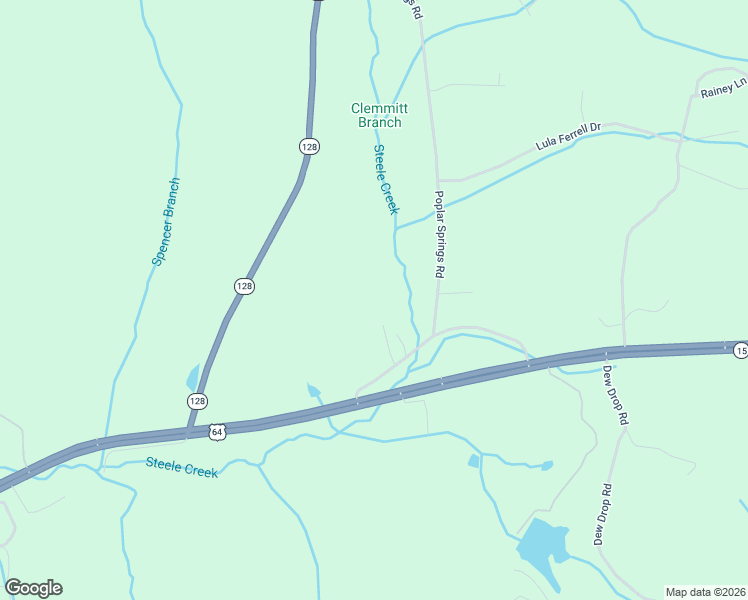 map of restaurants, bars, coffee shops, grocery stores, and more near 245 Poplar Springs Road in Savannah