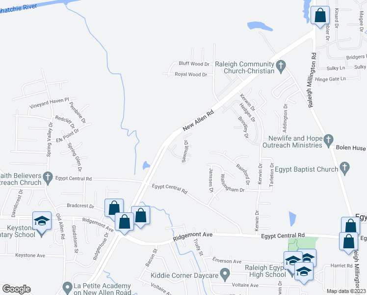 map of restaurants, bars, coffee shops, grocery stores, and more near 3670 Timberline Drive in Memphis