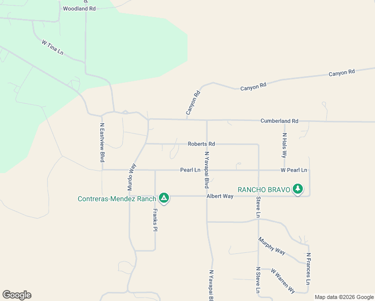 map of restaurants, bars, coffee shops, grocery stores, and more near 2576 Roberts Road in Williams
