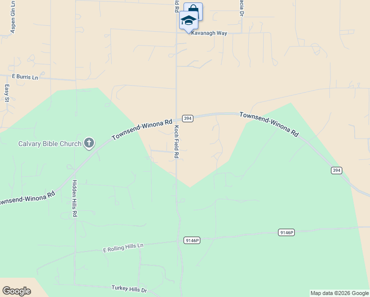 map of restaurants, bars, coffee shops, grocery stores, and more near 7711 Koch Field Road in Flagstaff