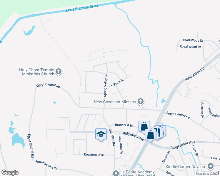 map of restaurants, bars, coffee shops, grocery stores, and more near 3353 Elk Point Drive in Memphis