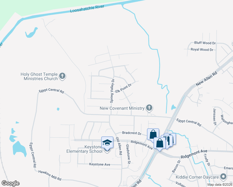 map of restaurants, bars, coffee shops, grocery stores, and more near 3353 Elk Point Drive in Memphis