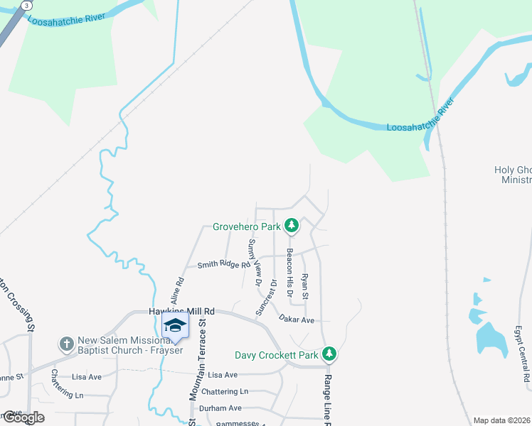 map of restaurants, bars, coffee shops, grocery stores, and more near 2535 Sunny Hill Drive in Memphis