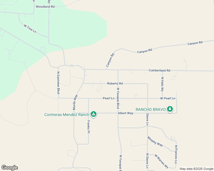 map of restaurants, bars, coffee shops, grocery stores, and more near 2576 Roberts Road in Williams