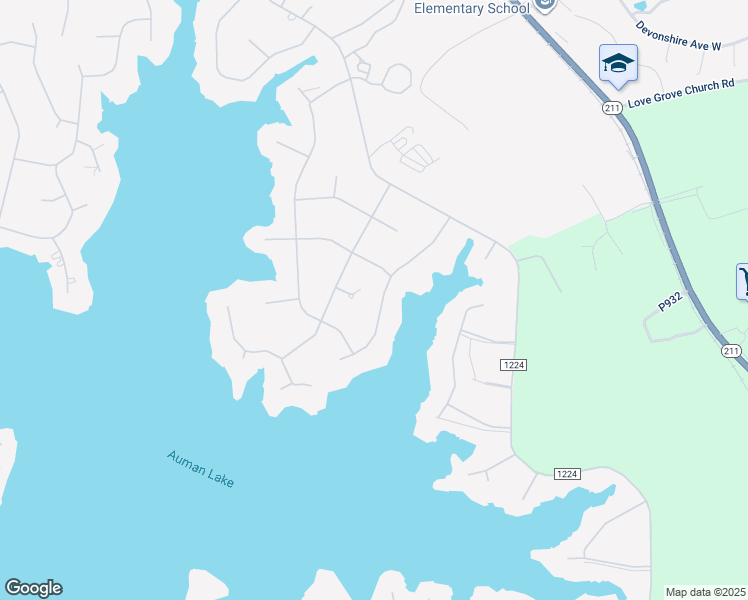 map of restaurants, bars, coffee shops, grocery stores, and more near 128 Vanore Road in Seven Lakes