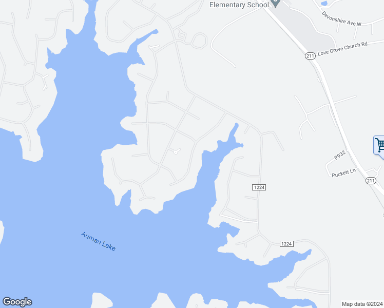 map of restaurants, bars, coffee shops, grocery stores, and more near 128 Vanore Road in Seven Lakes