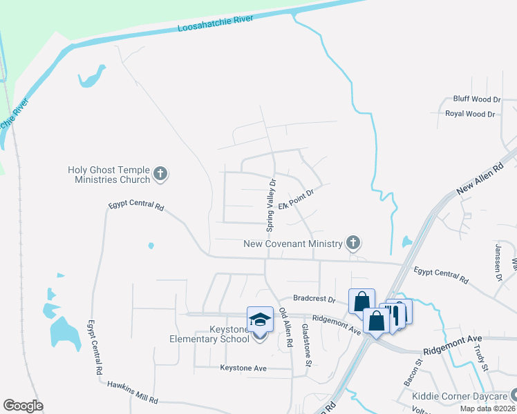 map of restaurants, bars, coffee shops, grocery stores, and more near 3313 Valley Stream Cove in Memphis