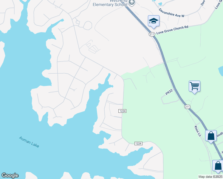 map of restaurants, bars, coffee shops, grocery stores, and more near 141 Harrell Road in Seven Lakes